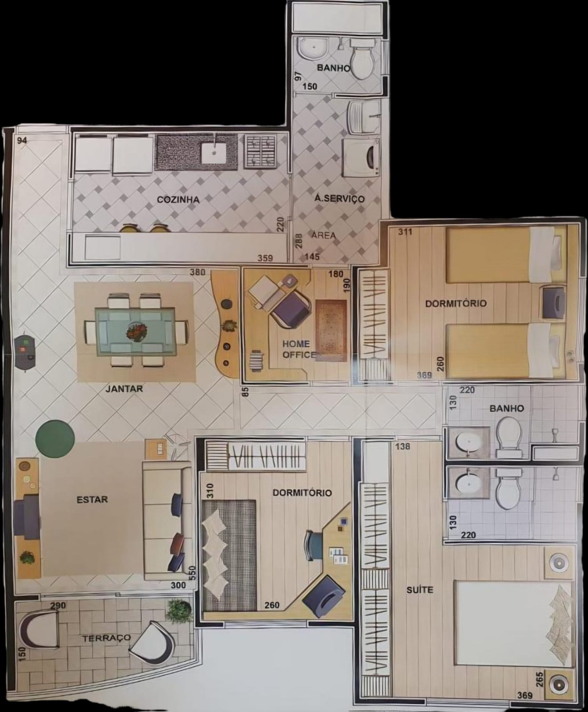 Apartamento para venda em Jardim Marajoara com 3 quartos, se - foto 1