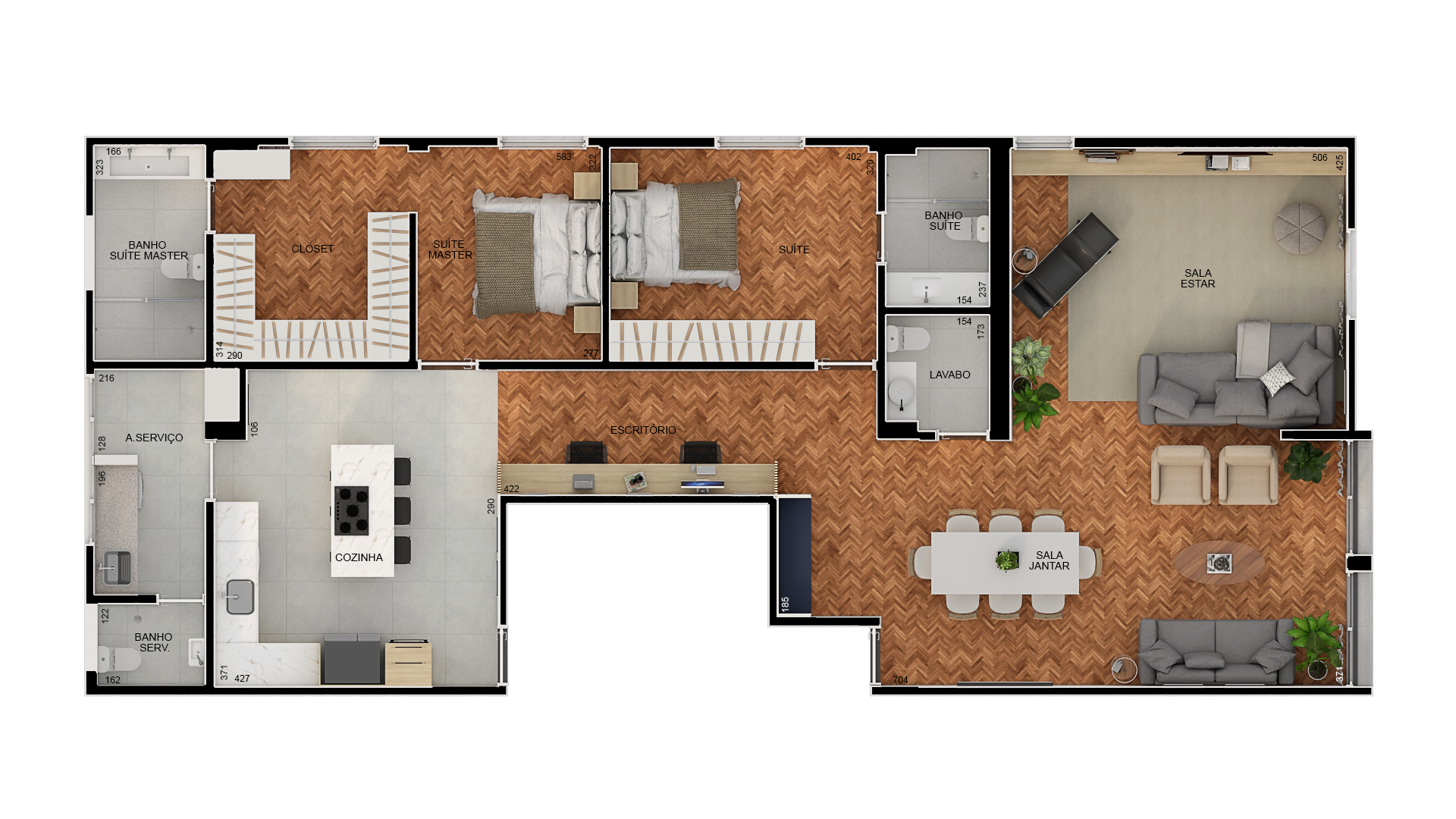 Apartamento a venda, jardim América, 2 suites, 2 vagas, 142, - foto 2